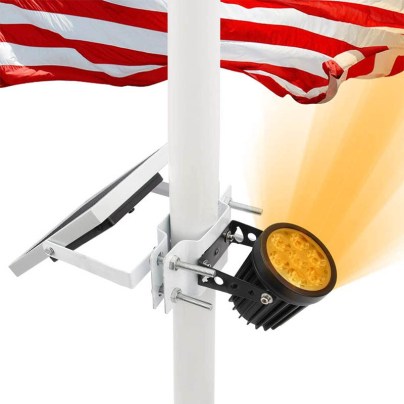 The Best Solar Flagpole Light Option: APONUO Solar Flag Pole Light, Flagpole Light Solar