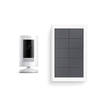  Ring Stick Up Cam Solar HD Security Camera on a white background