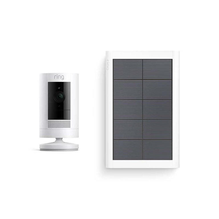  Ring Stick Up Cam Solar HD Security Camera on a white background