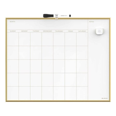 U Brands Magnetic Monthly Calendar Dry Erase Board