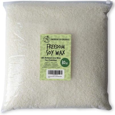 The Best Candle Wax Option: American Soy Organics- 10 lb Freedom Soy Wax Beads