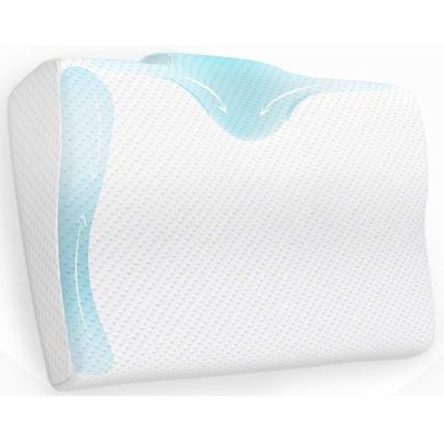 The Best Contour Pillow Option: BODESY Contour Memory Foam Bed Pillow