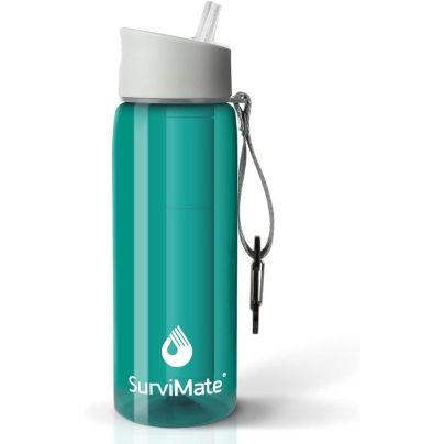 The Best Filter Water Bottle Option: Survimate BPA Free 4-Stage Filtered Water Bottle