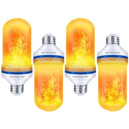 CPPSLEE LED Flame Effect Light Bulb, 4 Modes