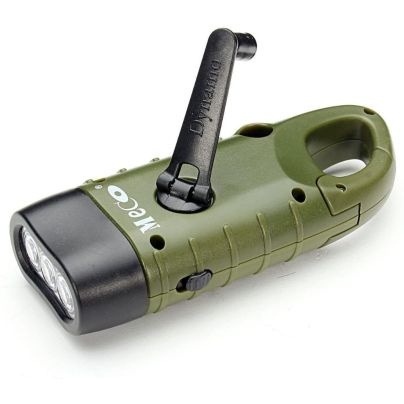 The Best Hand Crank Flashlight Option: MECO Hand Cranking Solar Powered Flashlight