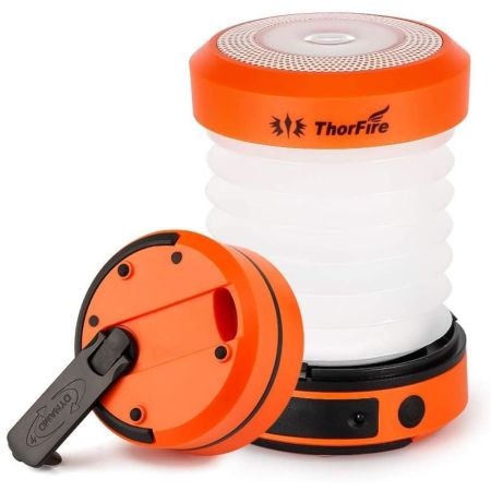 ThorFire LED Camping Lantern Lights Hand Crank USB