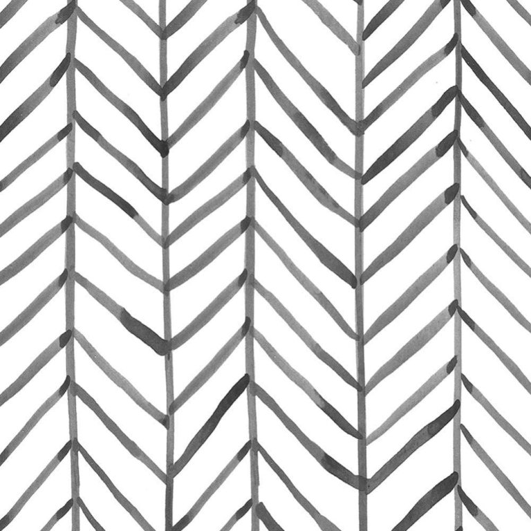  The Best Peel And Stick Wallpaper Option: HaokHome Modern Boho Herringbone Stripe Wallpaper