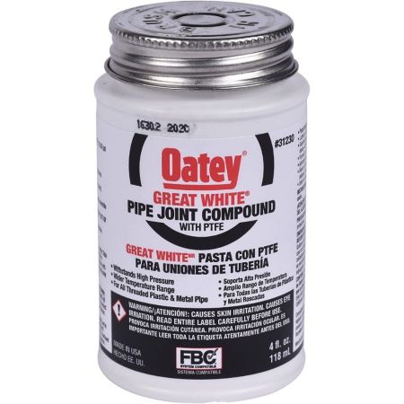 Oatey 31230 Pipe Joint Compound with PTFE with Brush