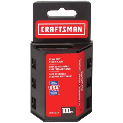 The Best Utility Knife Blades Option: CRAFTSMAN Utility Knife Blades, 100 Pack