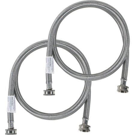  The Best Washing Machine Hoses Option: Certified Appliance Accessories Washer Hoses (2-Pack)