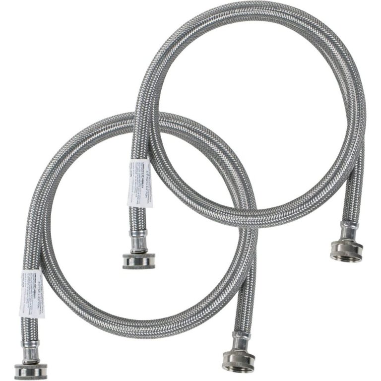  The Best Washing Machine Hoses Option: Certified Appliance Accessories Washer Hoses (2-Pack)