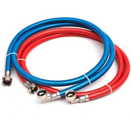  The Best Washing Machine Hoses Option: Hippohose PVC-Coated Steel Washing Machine Hoses