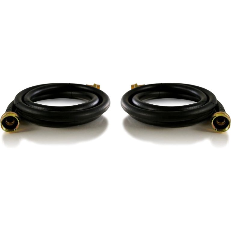  The Best Washing Machine Hoses Option: K&J Premium Burst-Proof Rubber Washing Machine Hoses