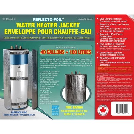Reflecto-Foil 40-Gallon Water Heater Jacket