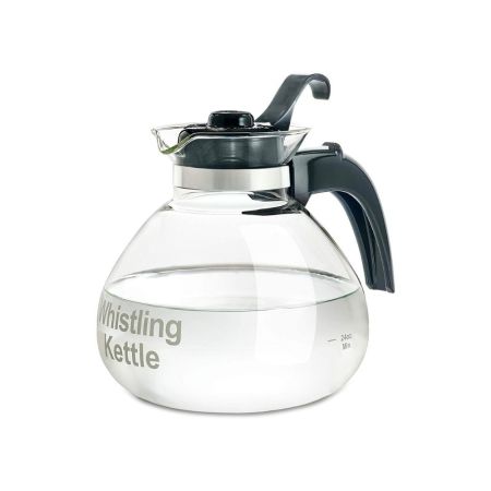 CAFÉ BREW COLLECTION Glass Whistling Tea Kettle  