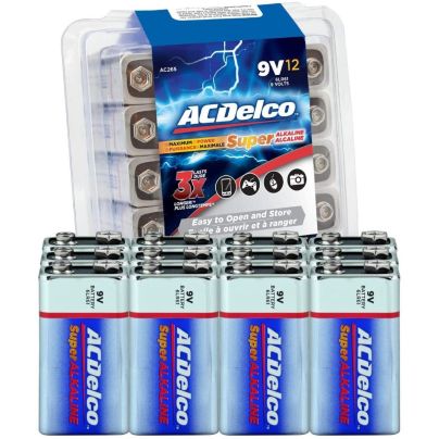 The Best 9V Battery Option: ACDelco 12-Count 9 Volt Batteries