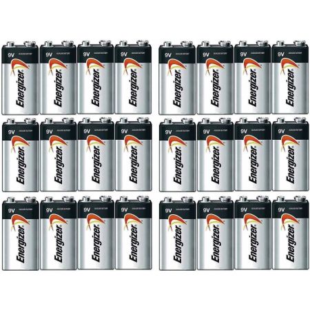 Energizer Max Alkaline 9 Volt, 24 Pack