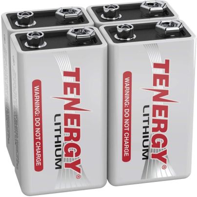 The Best 9V Battery Option:Tenergy 9V Lithium Batteries, 1200mah