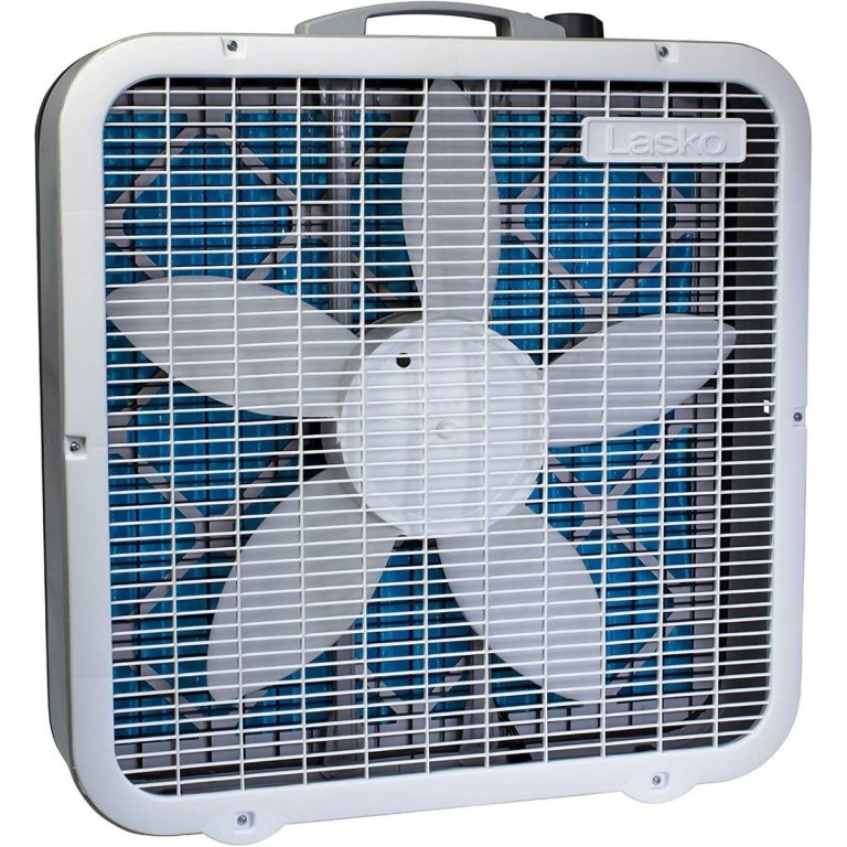 The Lasko Air Flex 20-Inch Box Fan and Air Purifier on a white background