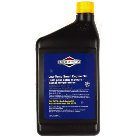  The Best Oil For Snowblower Option: Briggs & Stratton SAE 5W-30 Snow Thrower Oil