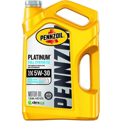 The Best Oil For Snowblower Option: Pennzoil Platinum Full Synthetic 5W-30 Motor Oil