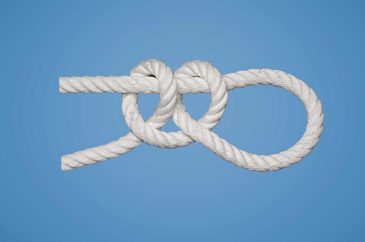 Two half hitches is a binding or hitch knot