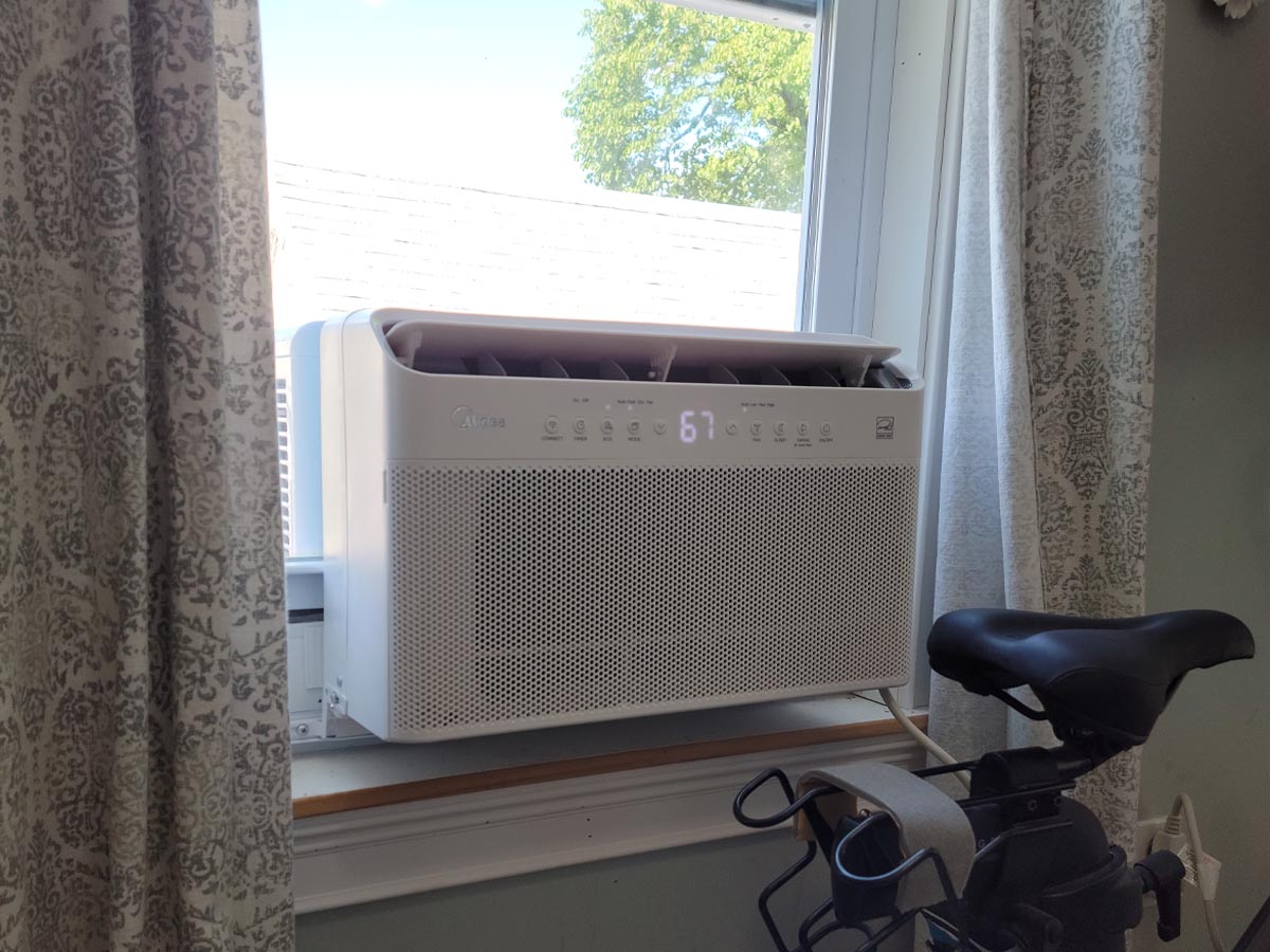 The best small window air conditioner installed and running