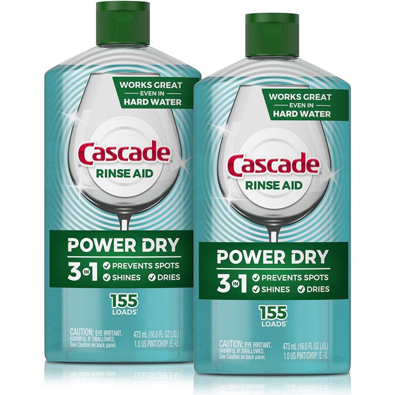  The Best Dishwasher Rinse Aid Option: Cascade Power Dry Dishwasher Rinse Aid
