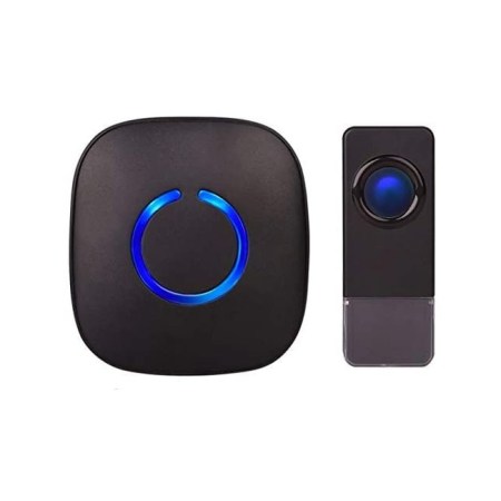 SadoTech Waterproof Black Wireless Doorbell u0026 Chime