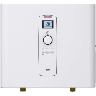 Stiebel Eltron Tempra 36 Trend Tankless Water Heater on a white background