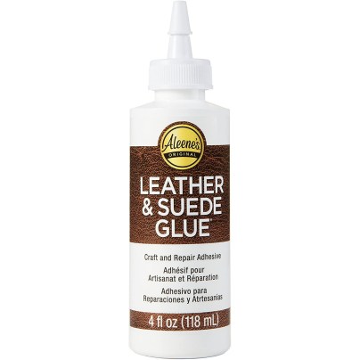 The Best Glue For Leather Option: Aleene's15594 Leather & Suede Glue
