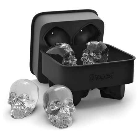 Shaped 3D Skull Ice Mold Silicone Ice Cube Mold