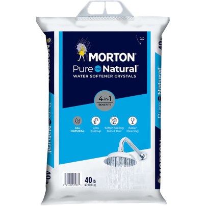 The Best Water Softener Option: Salt_Morton Pure and Natural Water Softening Crystals