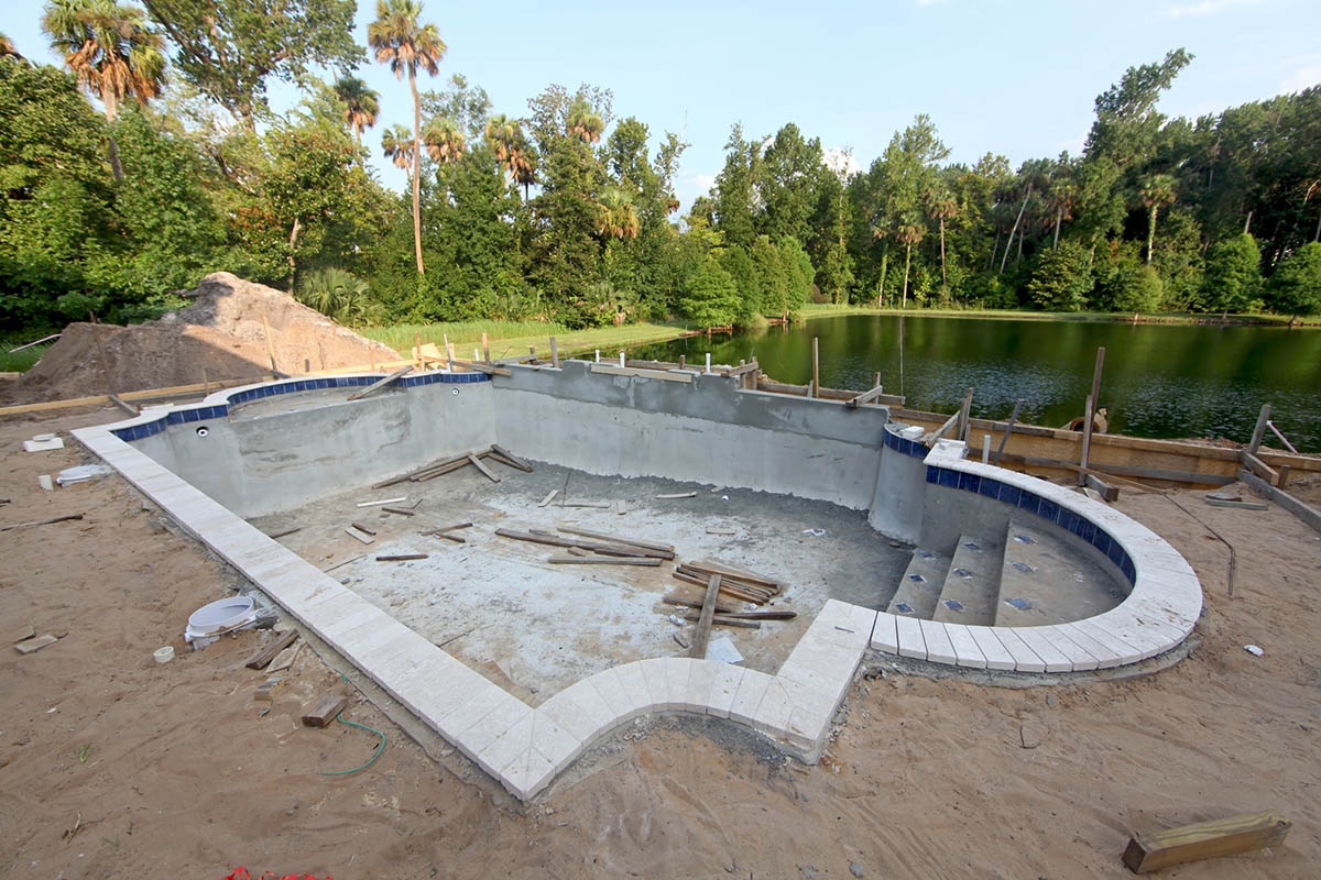 How to Build a Pool Adding the Finishing Touches