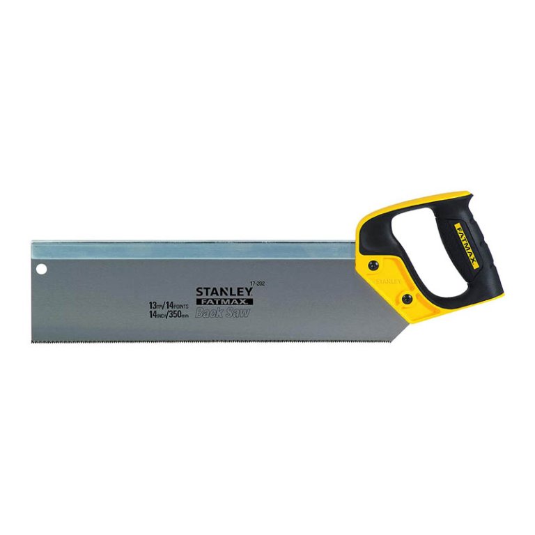  The Best Back Saw Option: Stanley - Fatmax Tenon Back Saw