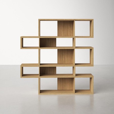 AllModern Dodds 61'' Geometric Bookcase