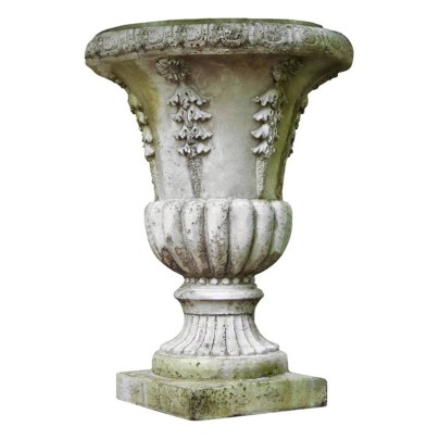The Best Concrete Garden Statue Option: Fleur De Lis Living Renville Cast Stone Urn Planter