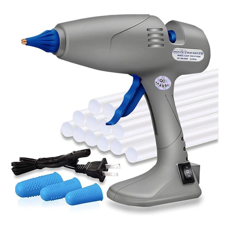 The Best Cordless Glue Gun Option: Monvict 80/120W Dual Temp Hot Glue Gun