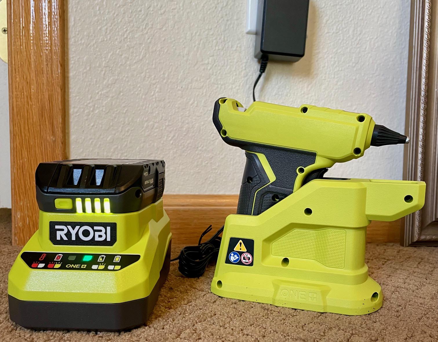 The Best Cordless Glue Guns Ryobi cordless glue gun charging