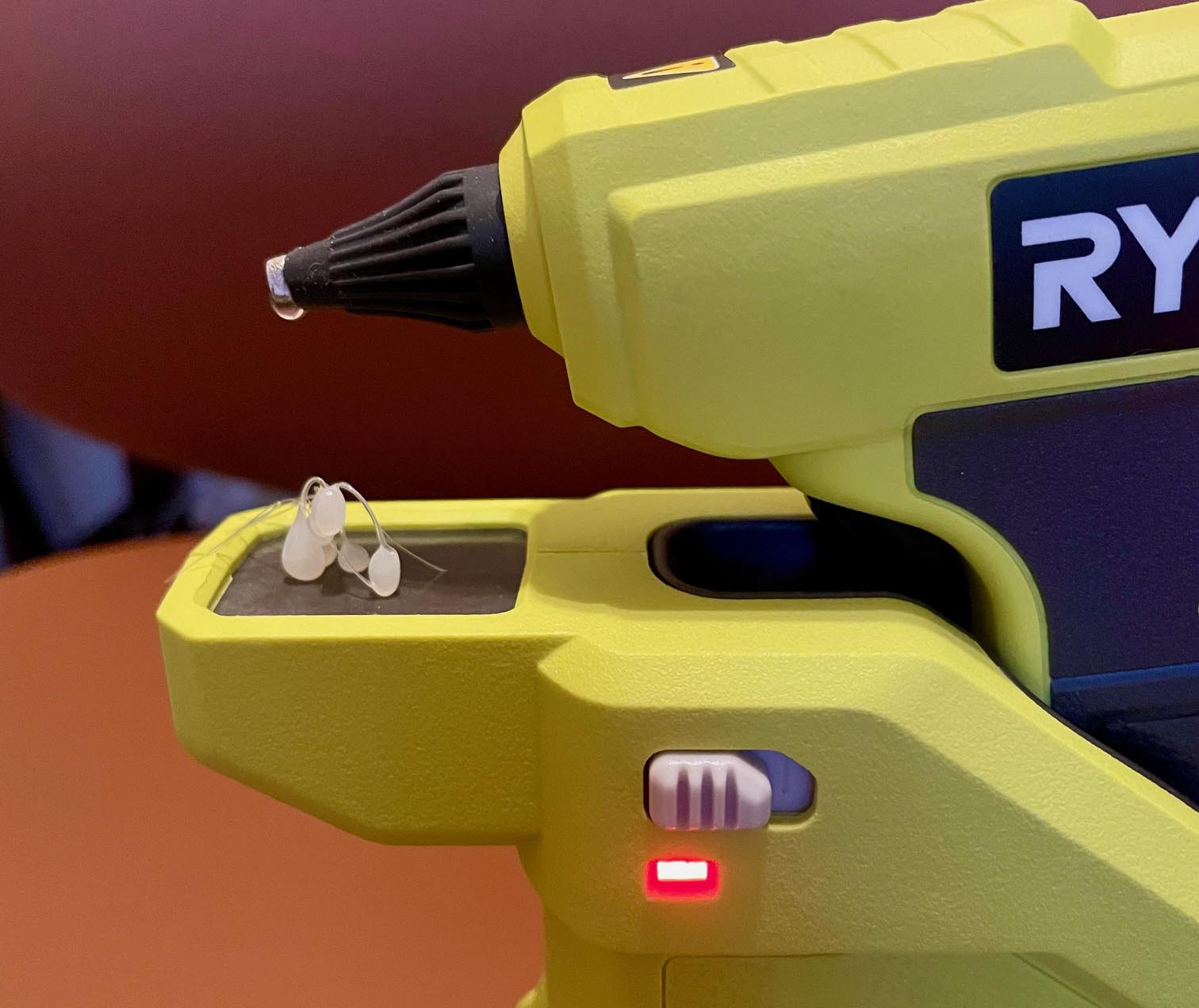 The Best Cordless Glue Guns Ryobi cordless glue gun drip tray