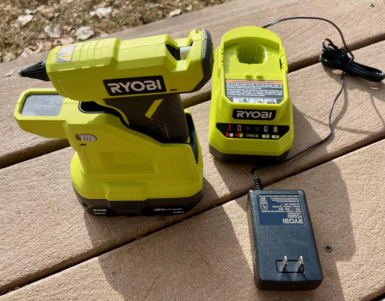 The Best Cordless Glue Guns Ryobi cordless glue gun with charger