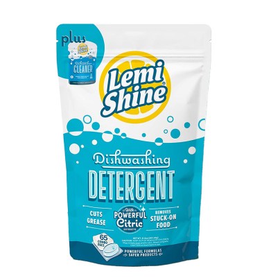 The Best Natural Dishwasher Detergent Option: Lemi Shine Natural Dishwasher Pods with Citric Acid
