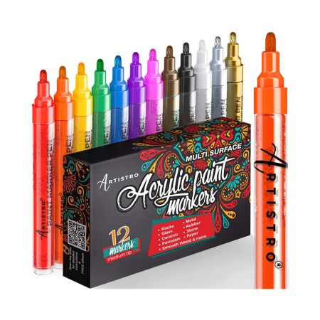 ARTISTRO Paint Pens for Rock Painting, Ceramic, Glass