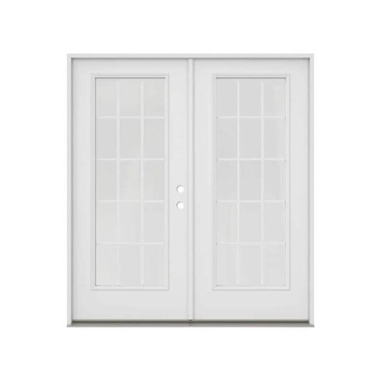  Jeld-Wen 72-by-80-Inch Primed Steel Left-Hand Door on a white background