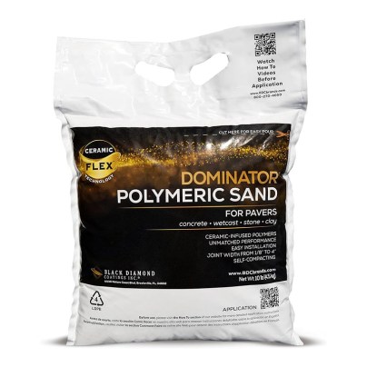 Black Diamond Coatings Dominator Polymeric Sand on a white background.