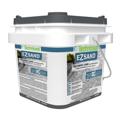 Techniseal EZ Sand Paver Sand in its bucket on a white background.