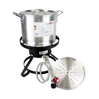 The Best Turkey Fryer Option: GasOne B-5155 Propane Burner with Steamer Pot-Fryer