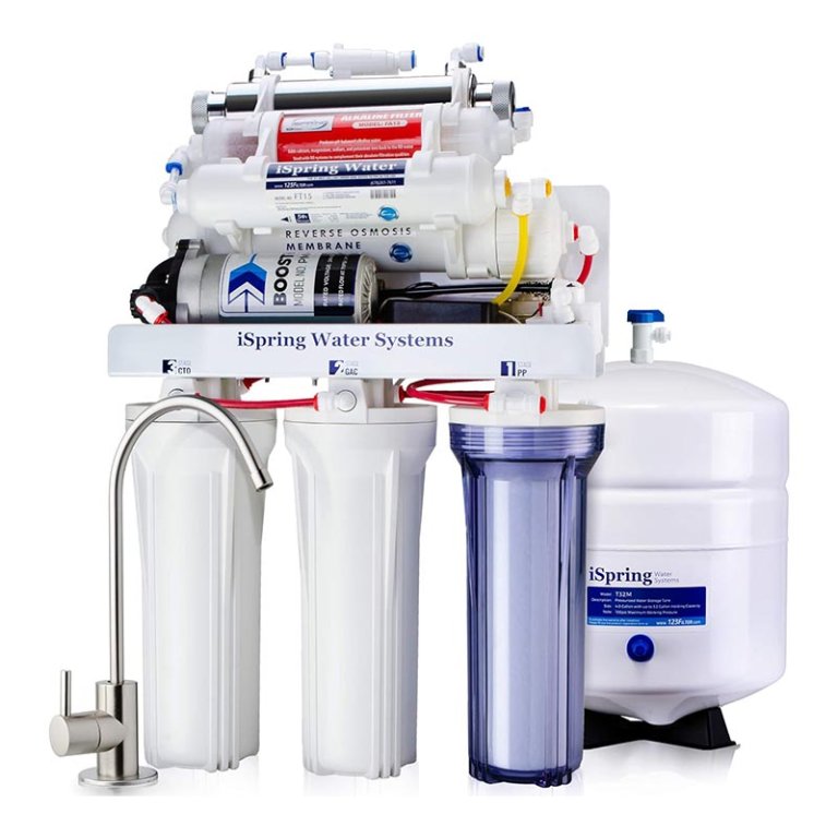  iSpring RCC1UP-AK 7-Stage UnderSink RO System on a white background
