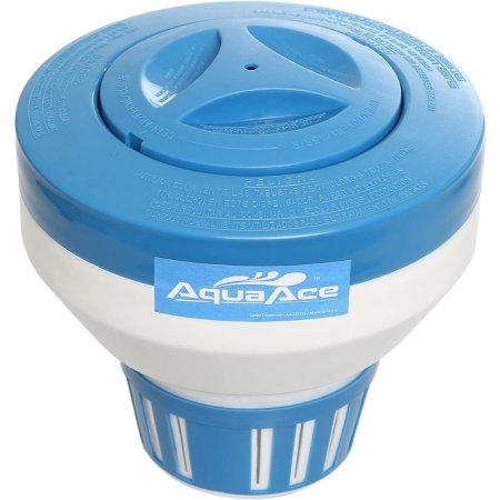  The AquaAce Pool Chlorine Floater Dispenser on a white background
