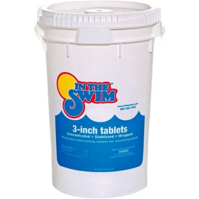 The In The Swim Chlorine Tablets on a white background